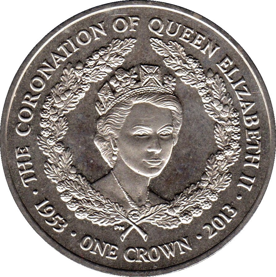 Falkland Islands 1 Crown - Elizabeth II 60th Anniversary of the Coronation of Queen Elizabeth II