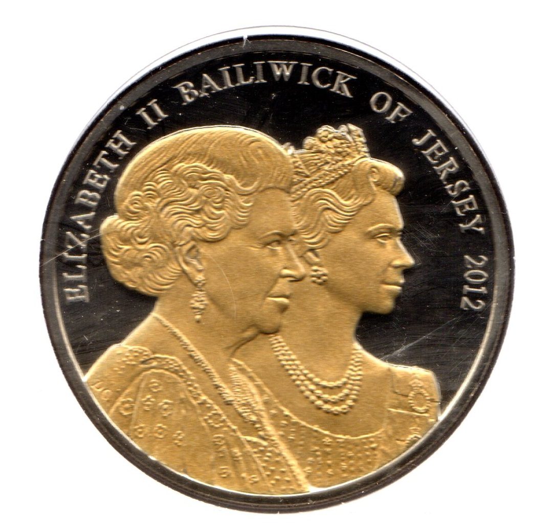 Jersey 5 Pounds - Elizabeth II Diamond Jubilee obverse