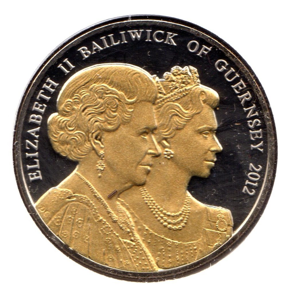 Guernsey 5 Pounds - Elizabeth II Diamond Jubilee obverse