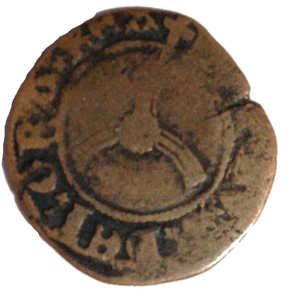 Scotland Crux Pellit Copper - James III Type III R obverse