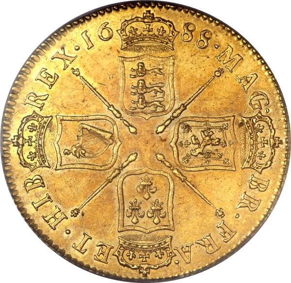 5 Guineas - James II 2nd bust