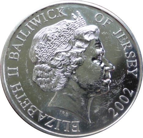 Jersey 5 Pounds - Elizabeth II The Work Continues obverse