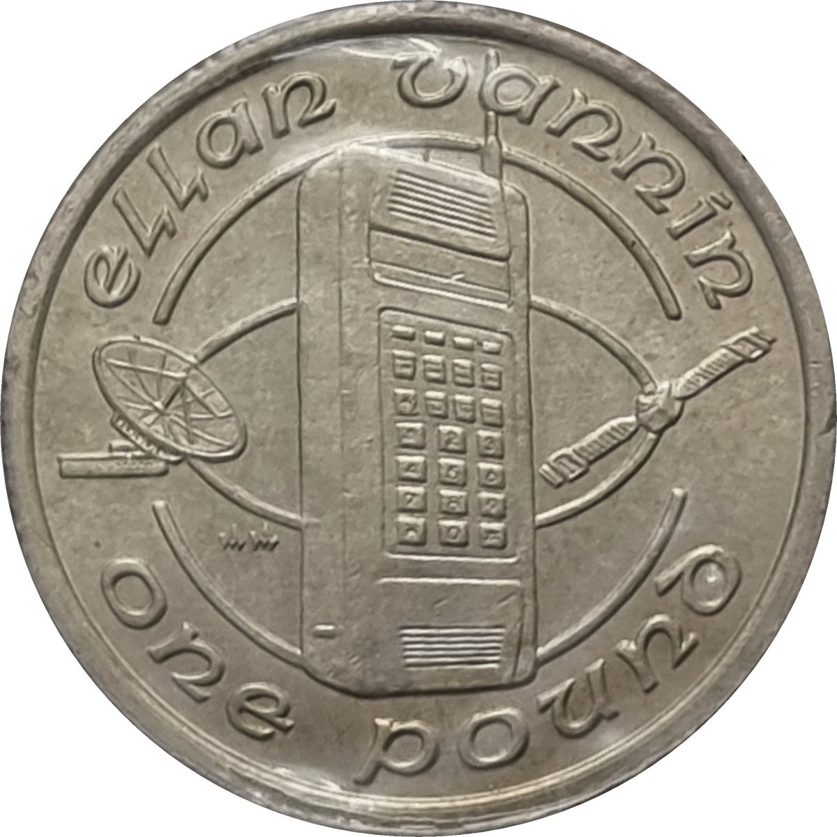 Isle of Man 1 Pound - Elizabeth II Cell Phone