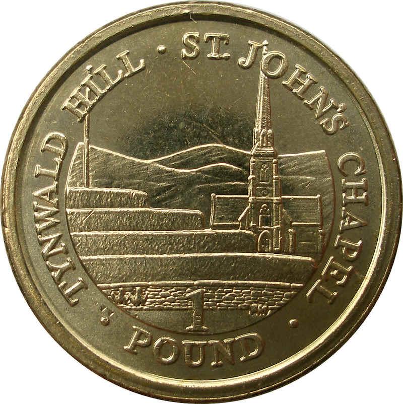 Isle of Man 1 Pound - Elizabeth II Tynwald Hill