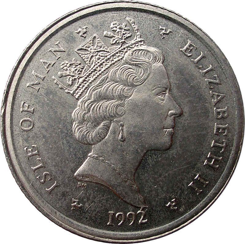 Isle of Man 10 Pence - Elizabeth II Triskelion - small size obverse