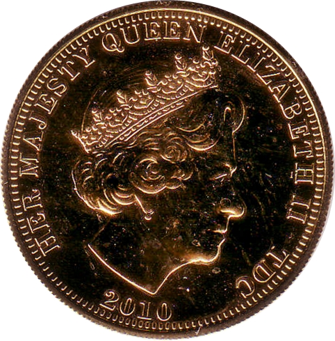 Tristan da Cunha 1 Crown - Elizabeth II Winston Churchill obverse