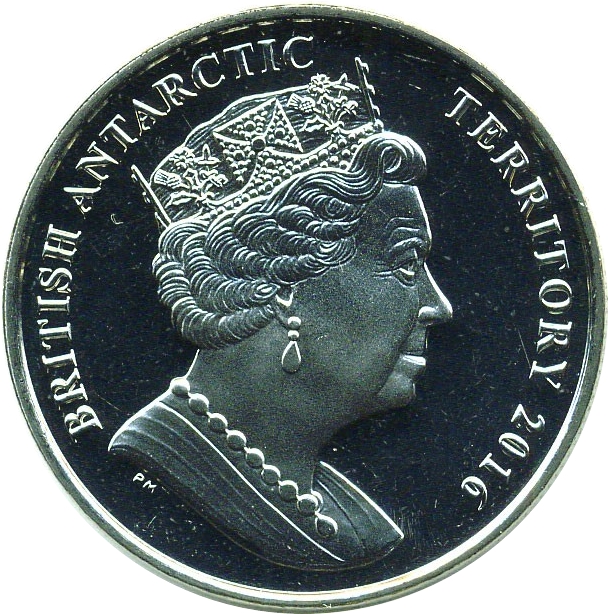British Antarctic Territory 2 Pounds - Elizabeth II 90th Birthday obverse