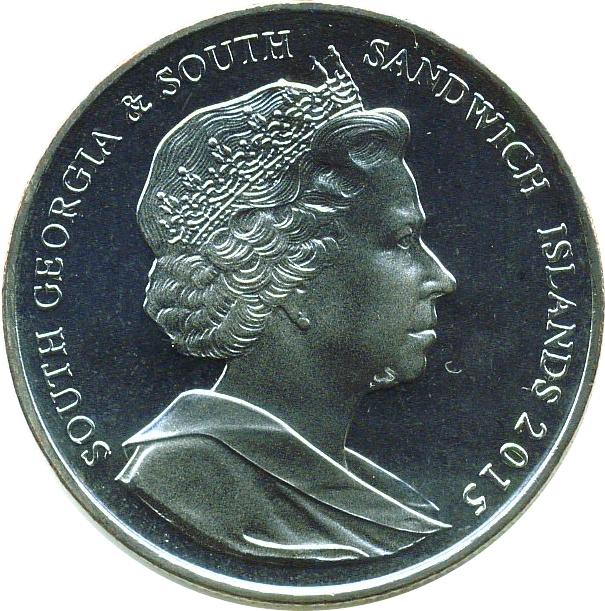 South Georgia and the South Sandwich Islands 2 Pounds - Elizabeth II Discovery of South Georgia obverse