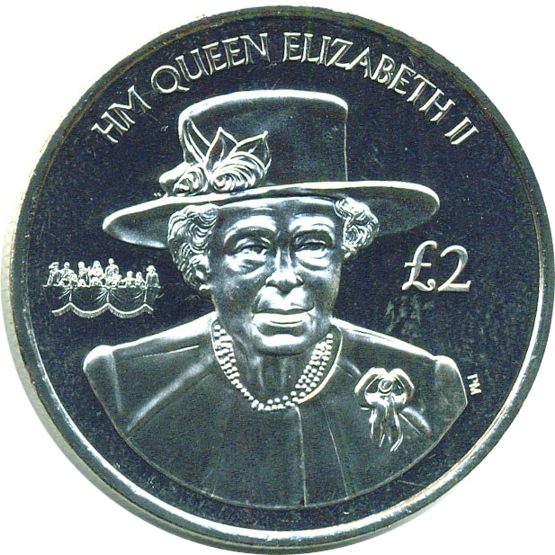 South Georgia and the South Sandwich Islands 2 Pounds - Elizabeth II Longest reigning Monarch