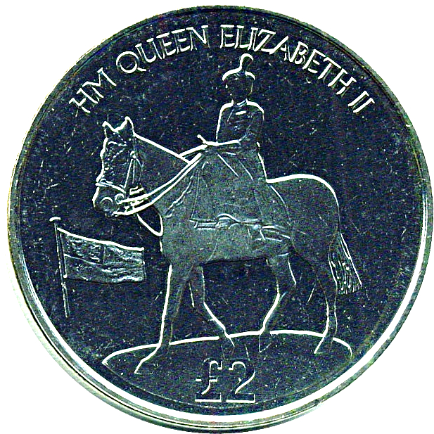 South Georgia and the South Sandwich Islands 2 Pounds - Elizabeth II The 90th anniversary of Queen Elizabeth II