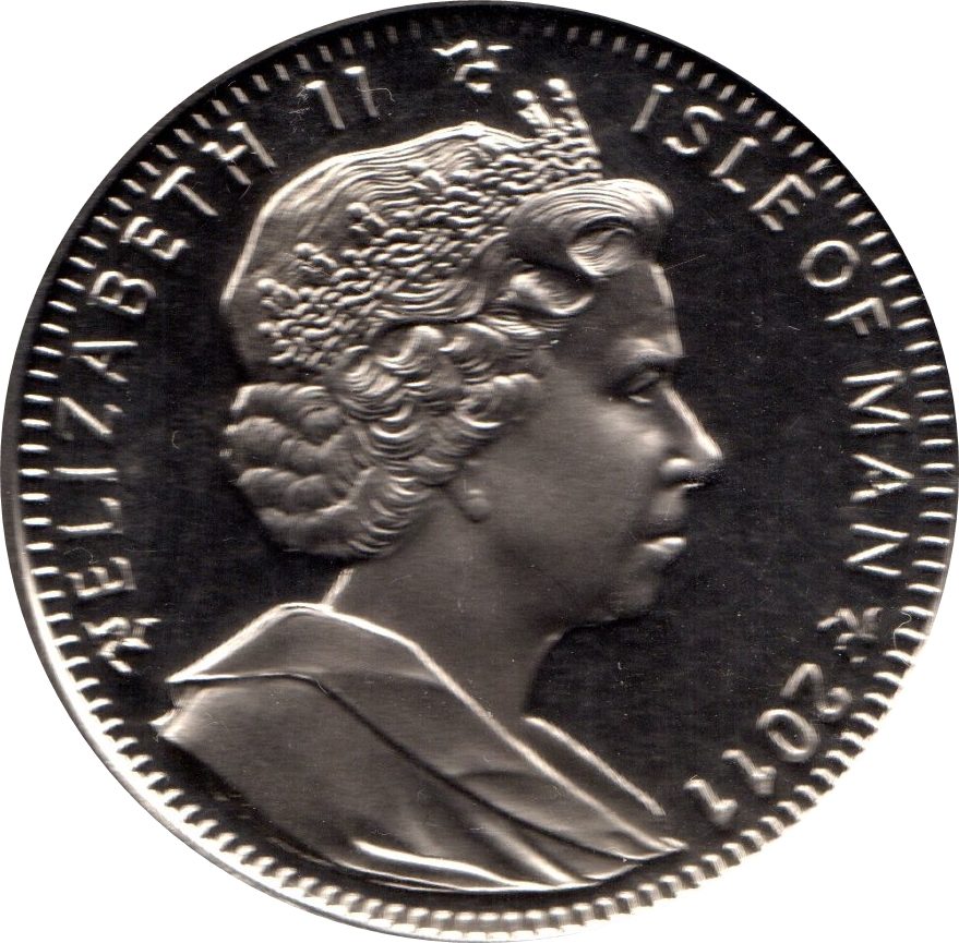 Isle of Man 1 Crown - Elizabeth II Queen Elizabeth II and Prince Philip birthdays obverse