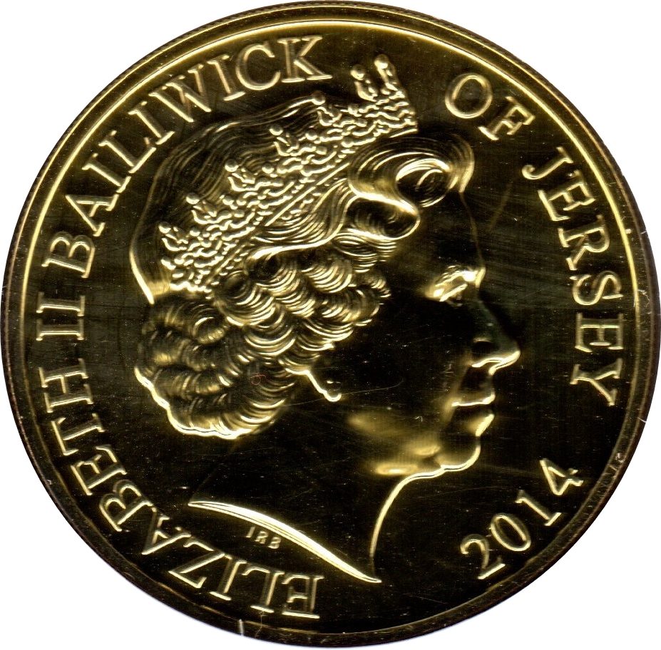 Jersey 50 Pence - Elizabeth II Diamond Jubilee obverse