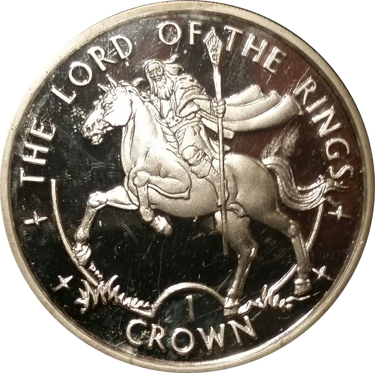 Isle of Man 1 Crown - Elizabeth II Gandalf
