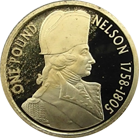 Alderney 1 Pound - Elizabeth II Nelson reverse