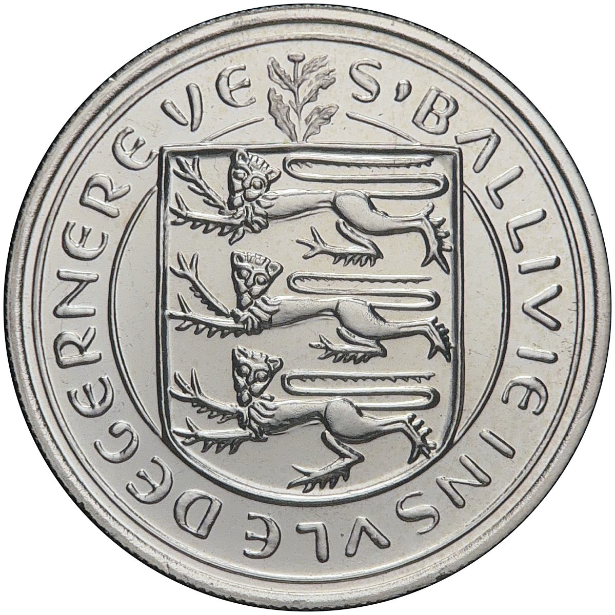 Guernsey 5 New Pence - Elizabeth II obverse