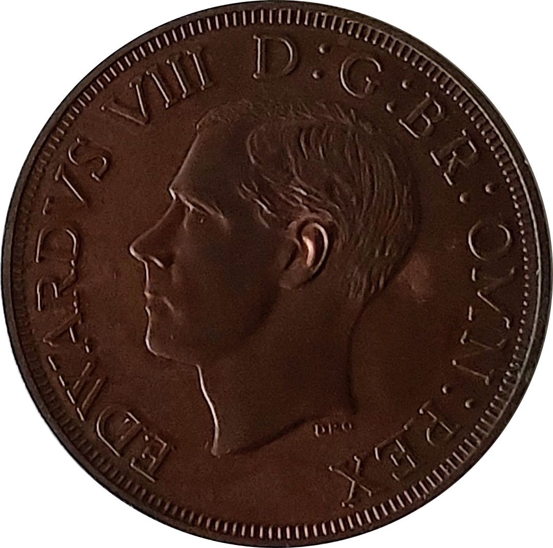 1 Crown Edward VIII Pattern obverse
