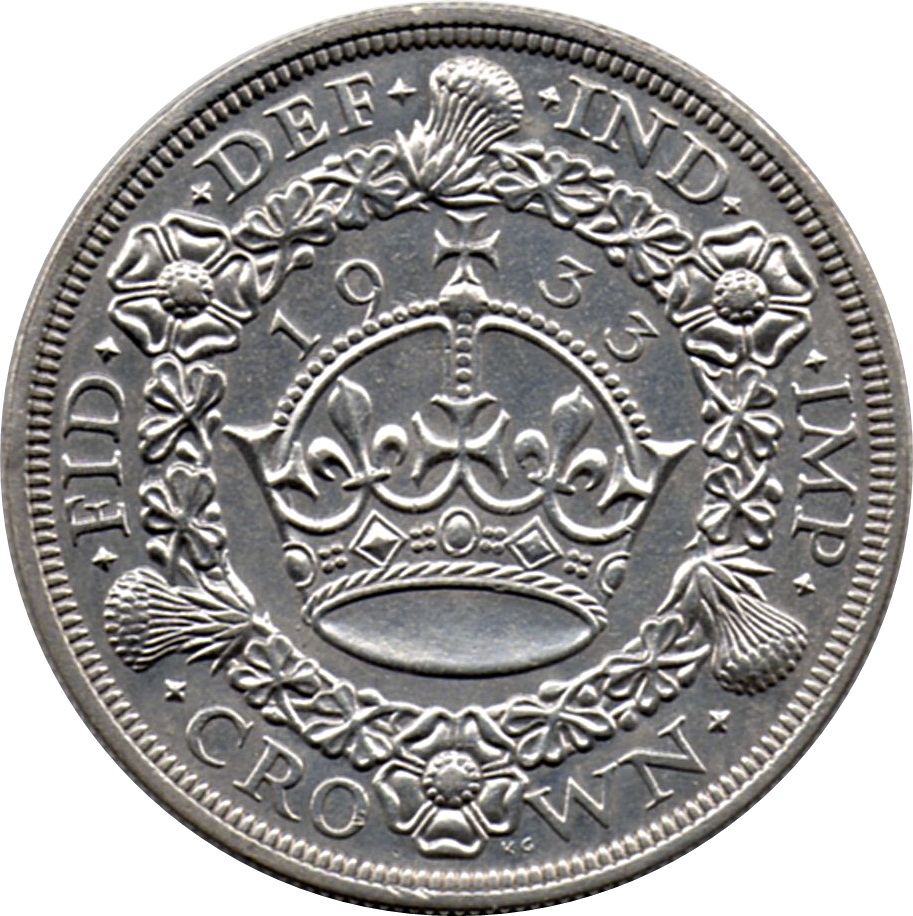 1 Crown - George V 'Wreath' Crown reverse