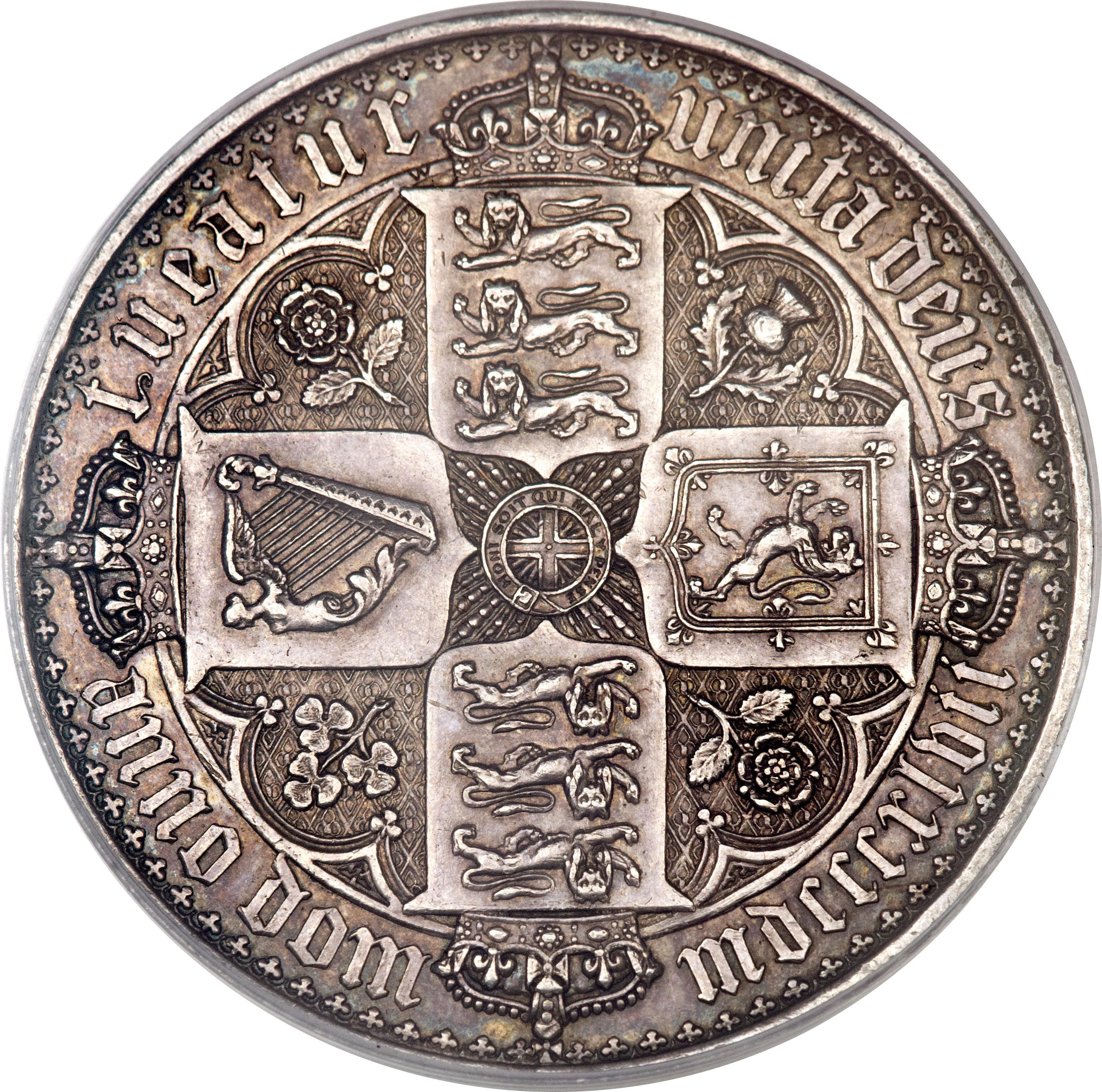 1 Crown - Victoria 'Gothic' type reverse