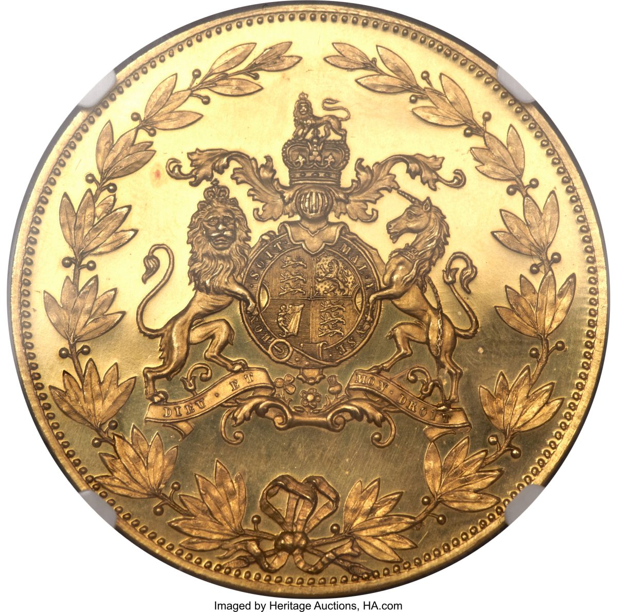 1 Crown - Victoria Young head; Pattern
