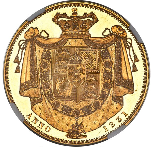 1 Crown - William IV Pattern reverse