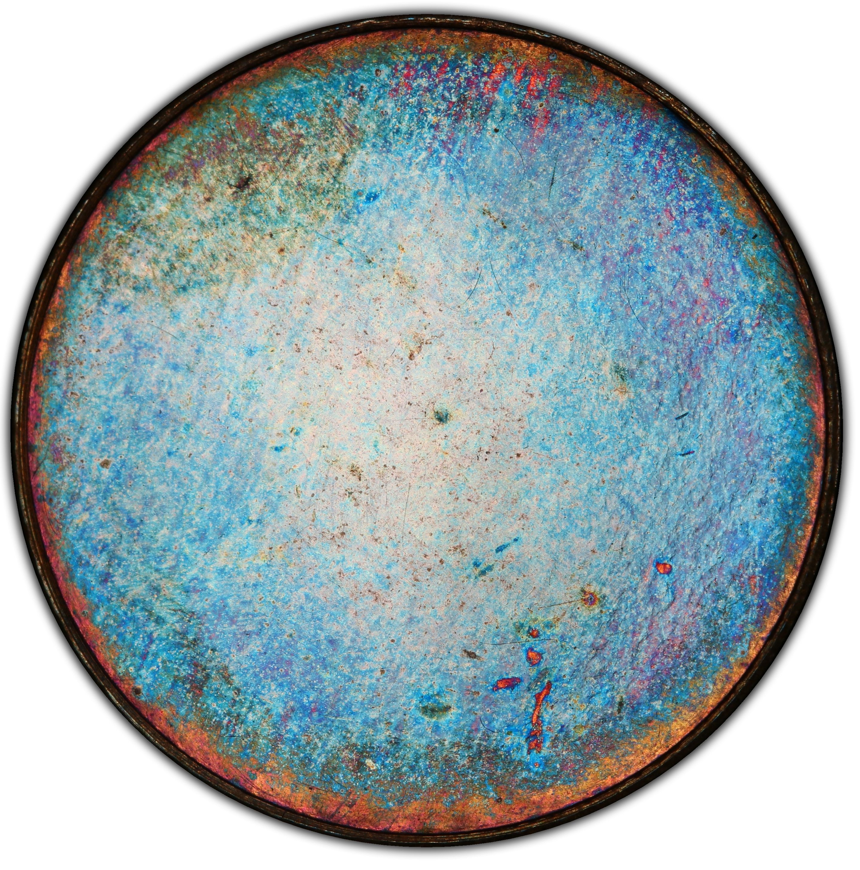 1 Decimal Penny Uniface Pattern reverse