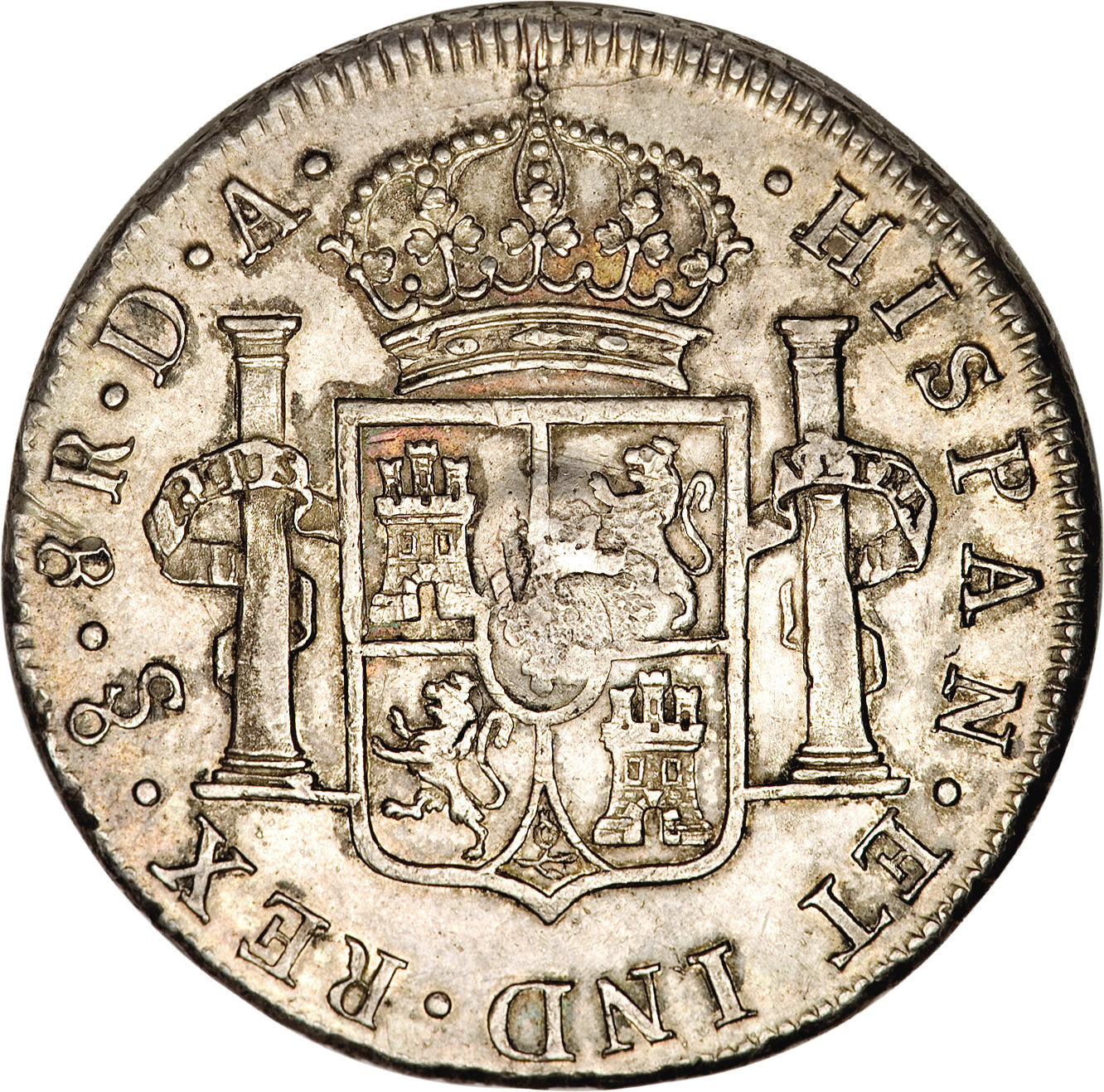 1 Dollar - George III Type I countermark; oval reverse