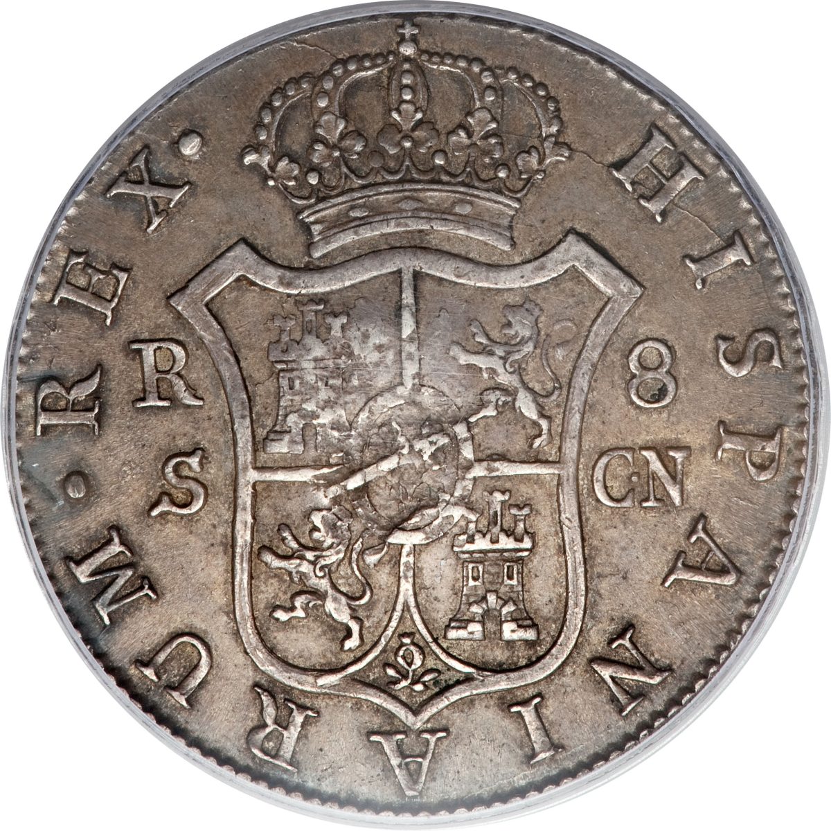 1 Dollar - George III Type II countermark; octagonal