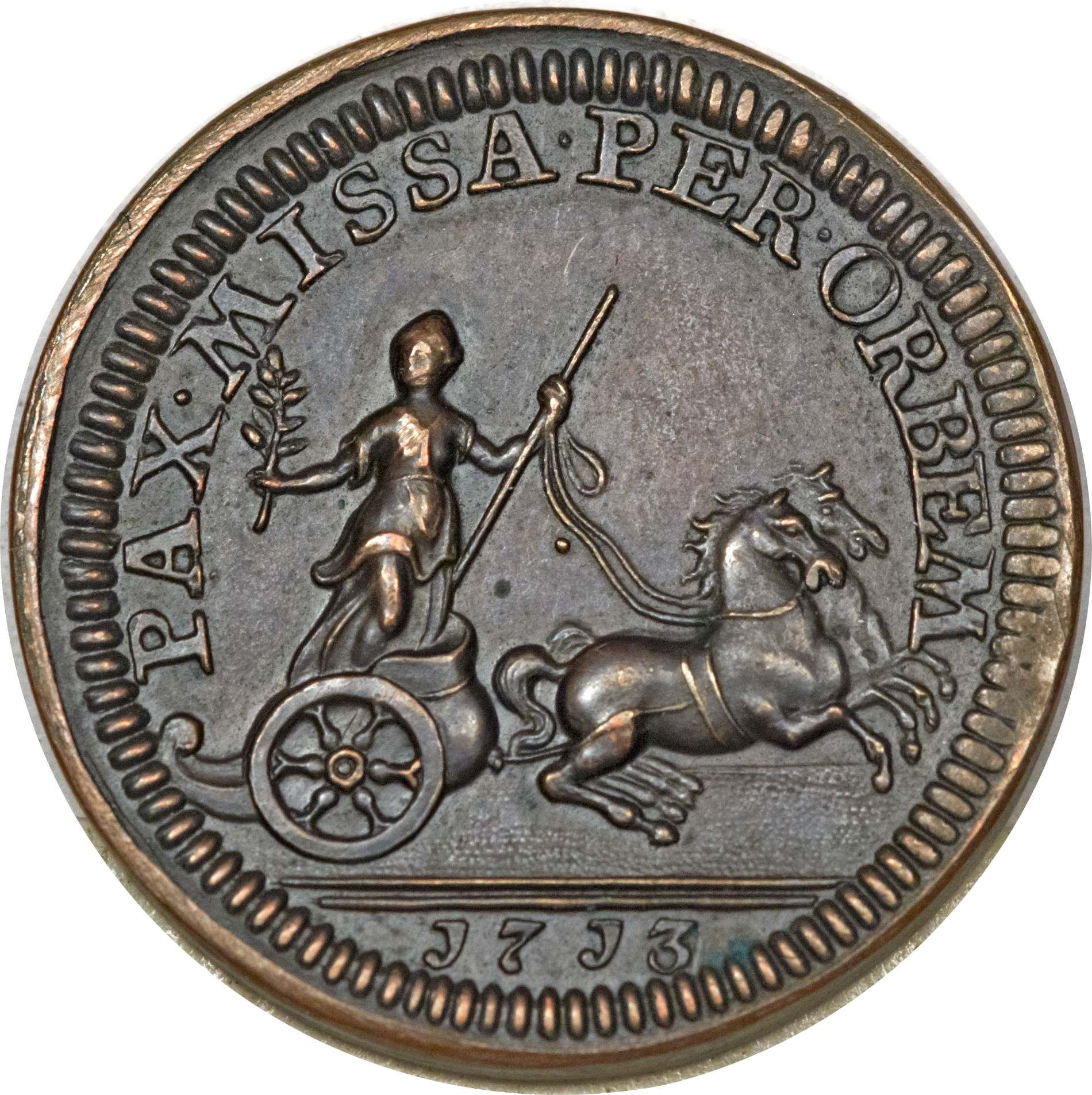 1 Farthing - Anne Pattern reverse