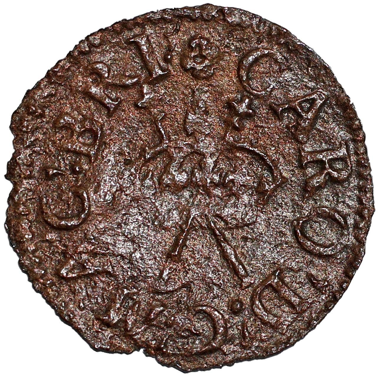 1 Farthing - Charles I Richmond issue; Transitional Type obverse