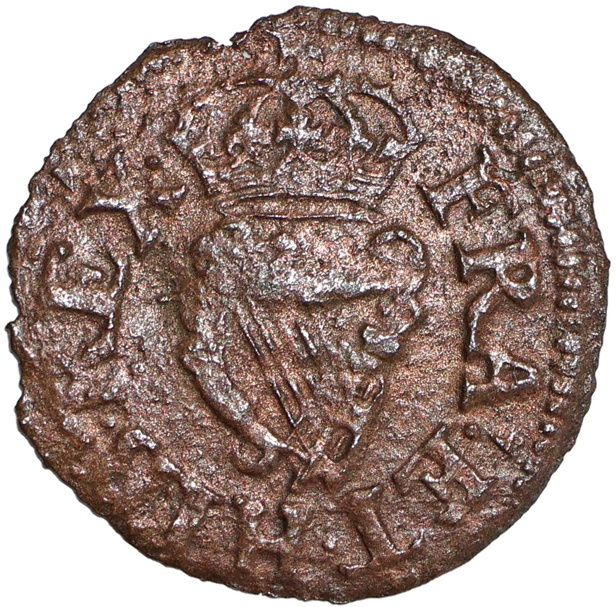 1 Farthing - Charles I Richmond issue; Transitional Type reverse