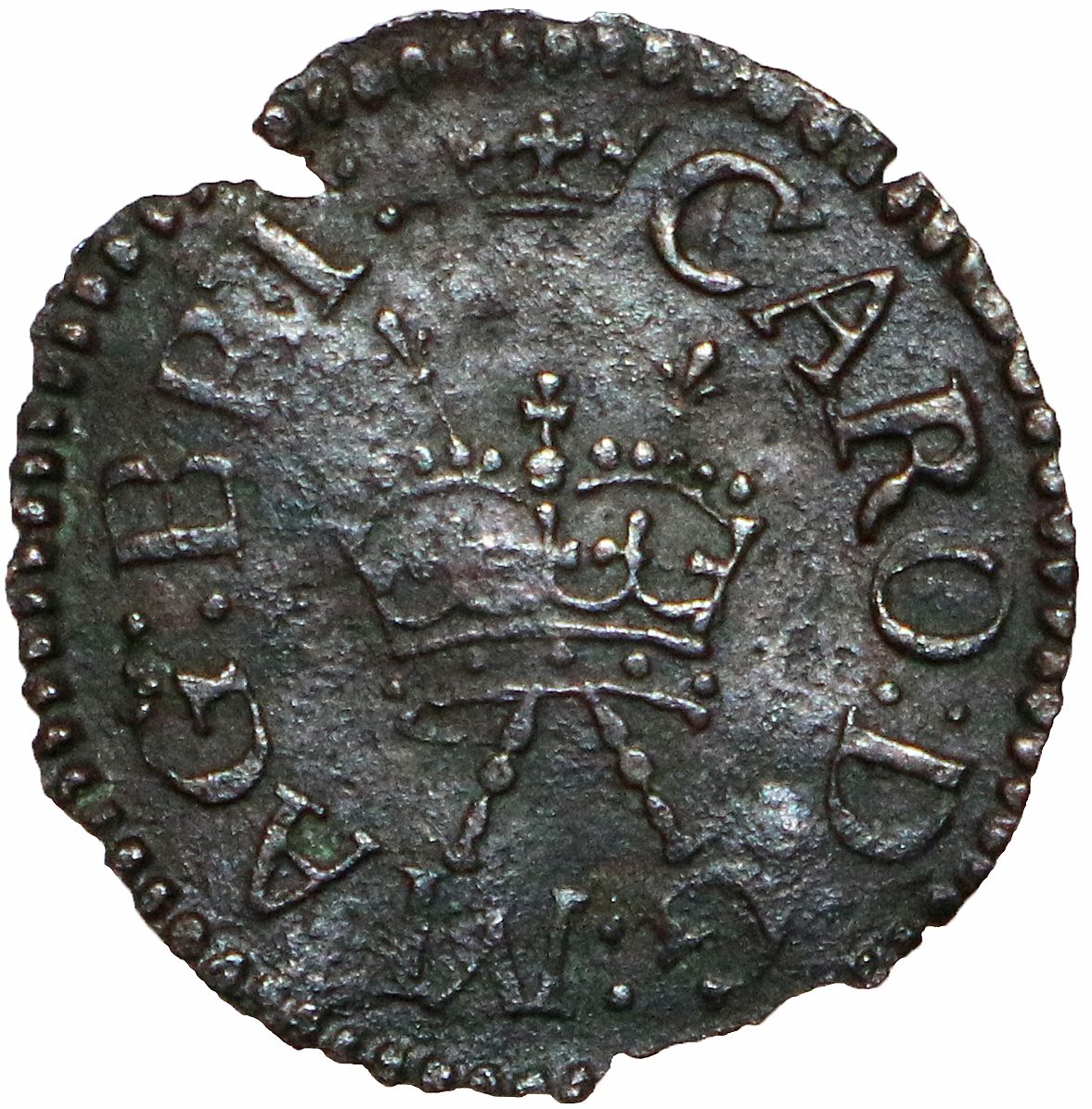 1 Farthing - Charles I Richmond issue; type 1a obverse