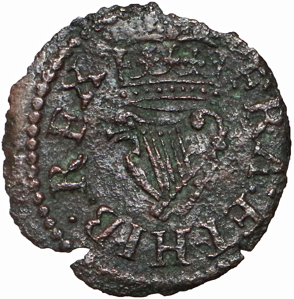 1 Farthing - Charles I Richmond issue; type 1a reverse