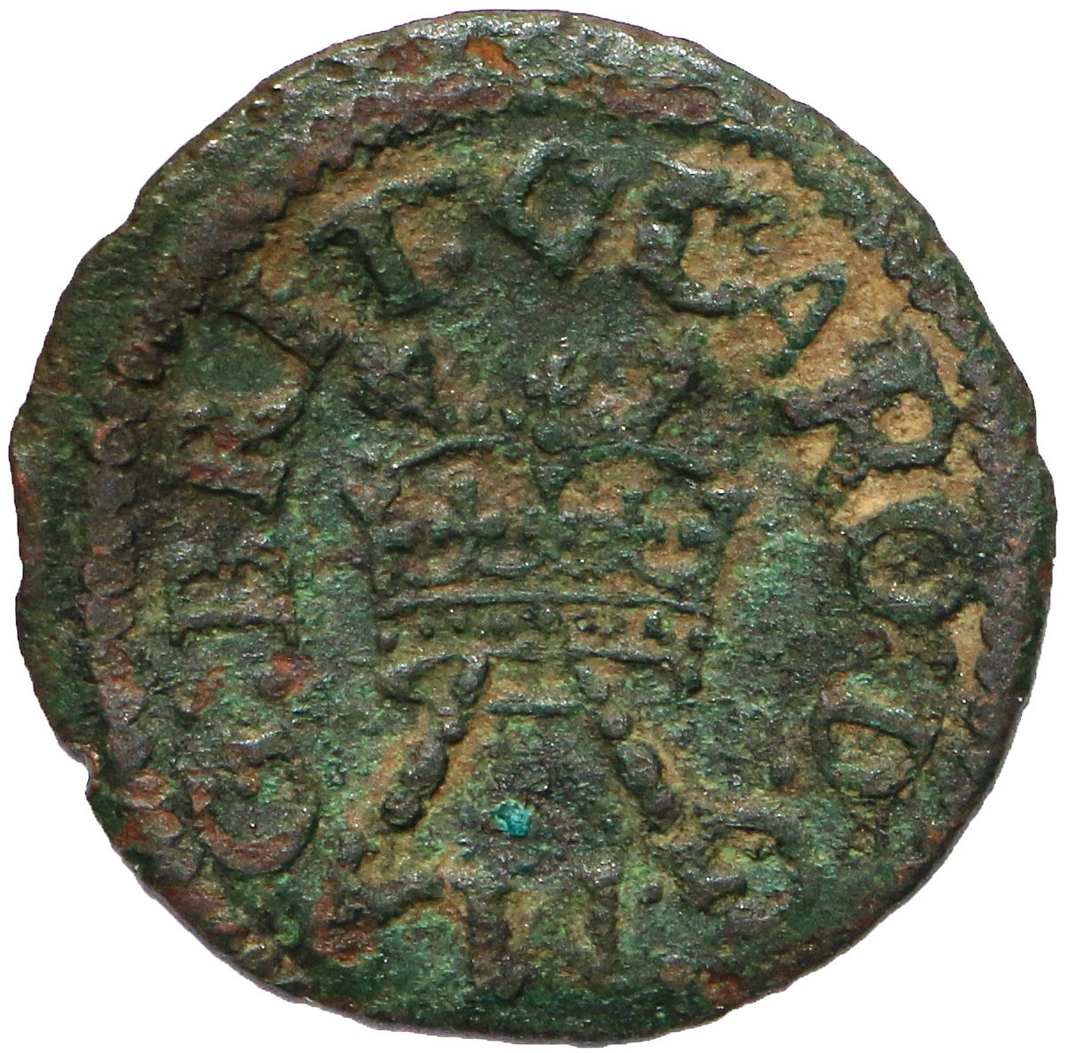 1 Farthing - Charles I Richmond issue; type 1b obverse