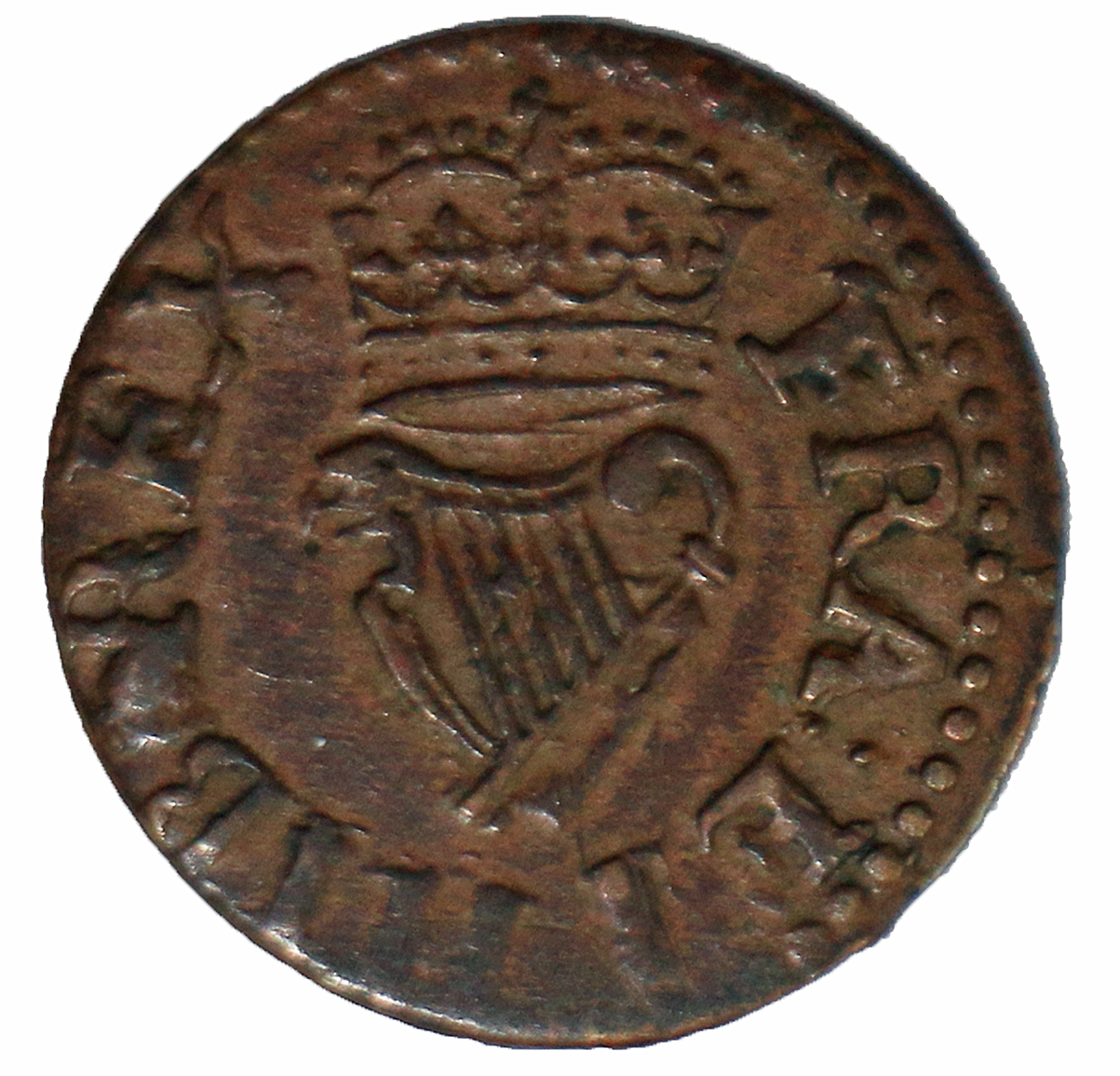 1 Farthing - Charles I Richmond issue; type 2 reverse