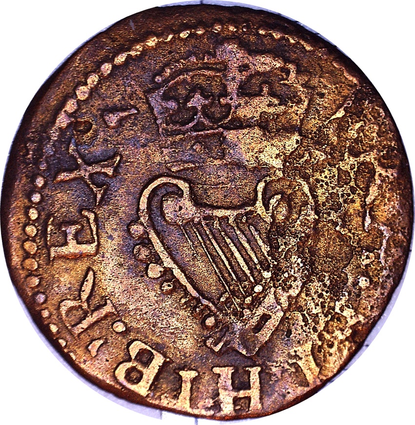 1 Farthing - Charles I Richmond issue; type 4 reverse