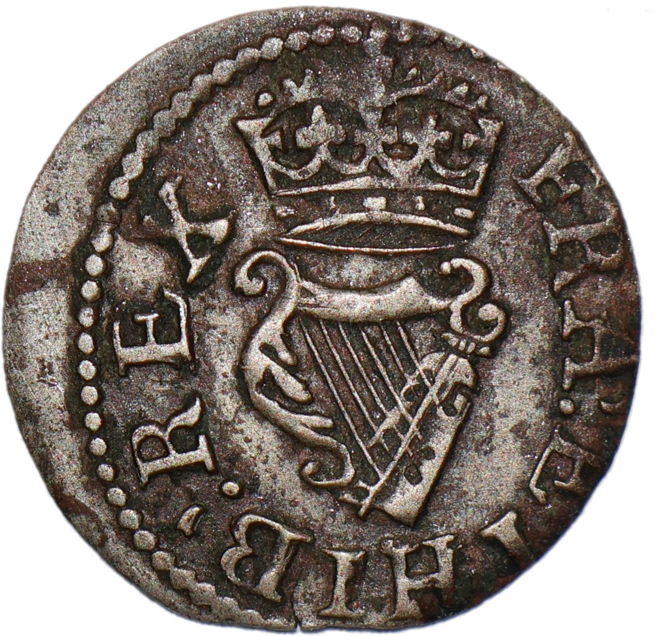 1 Farthing - Charles I Richmond issue; type 5 reverse