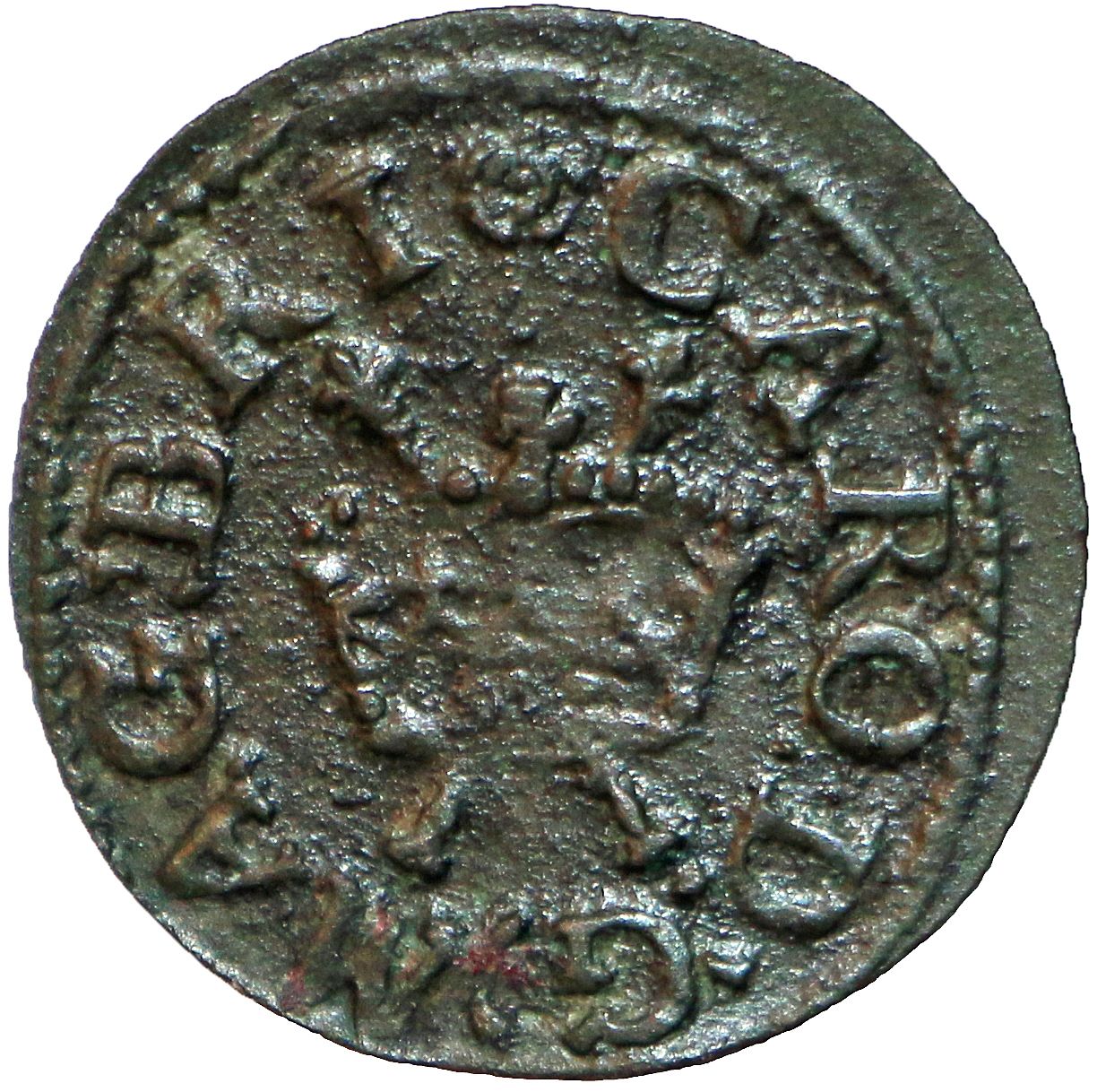 1 Farthing - Charles I Richmond issue; type 6 obverse