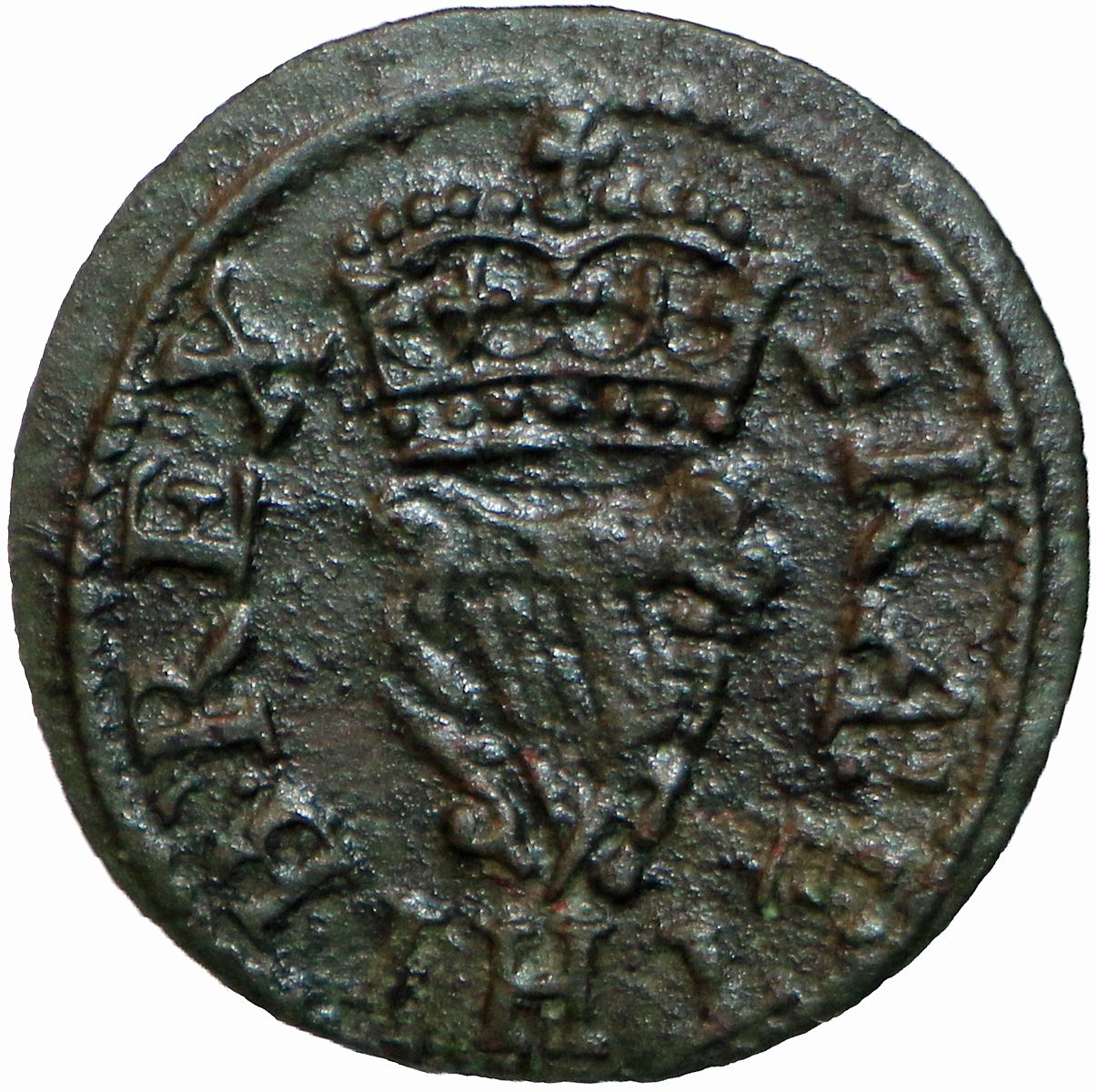 1 Farthing - Charles I Richmond issue; type 6 reverse