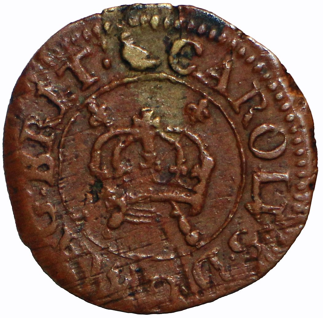 1 Farthing - Charles I Rose issue; mules of types 1 and 2 or 3 obverse