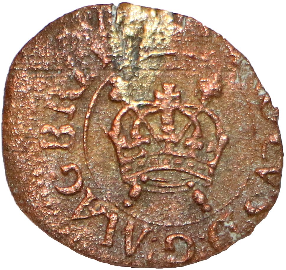 1 Farthing - Charles I Rose issue; type 1 obverse