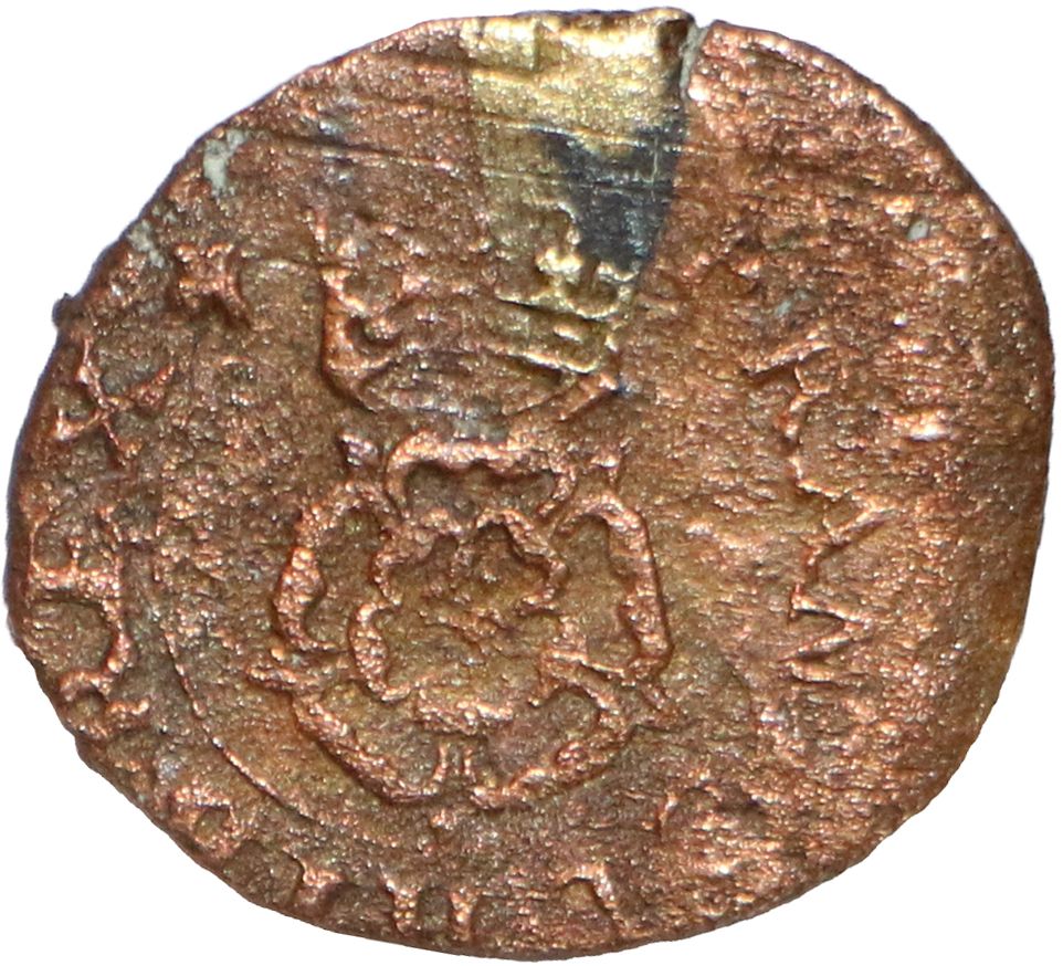 1 Farthing - Charles I Rose issue; type 1 reverse