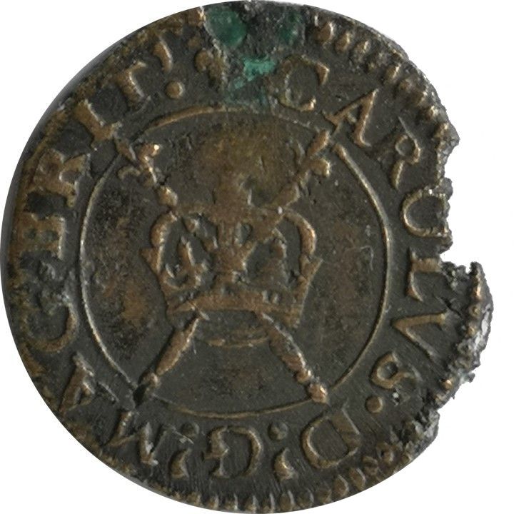 1 Farthing - Charles I Rose issue; type 2 obverse