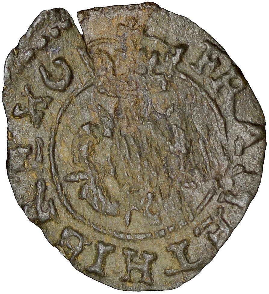 1 Farthing - Charles I Rose issue; type 4a reverse