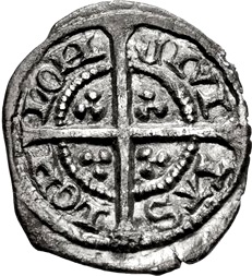 1 Farthing - Edward III 4th coinage; Treaty period reverse