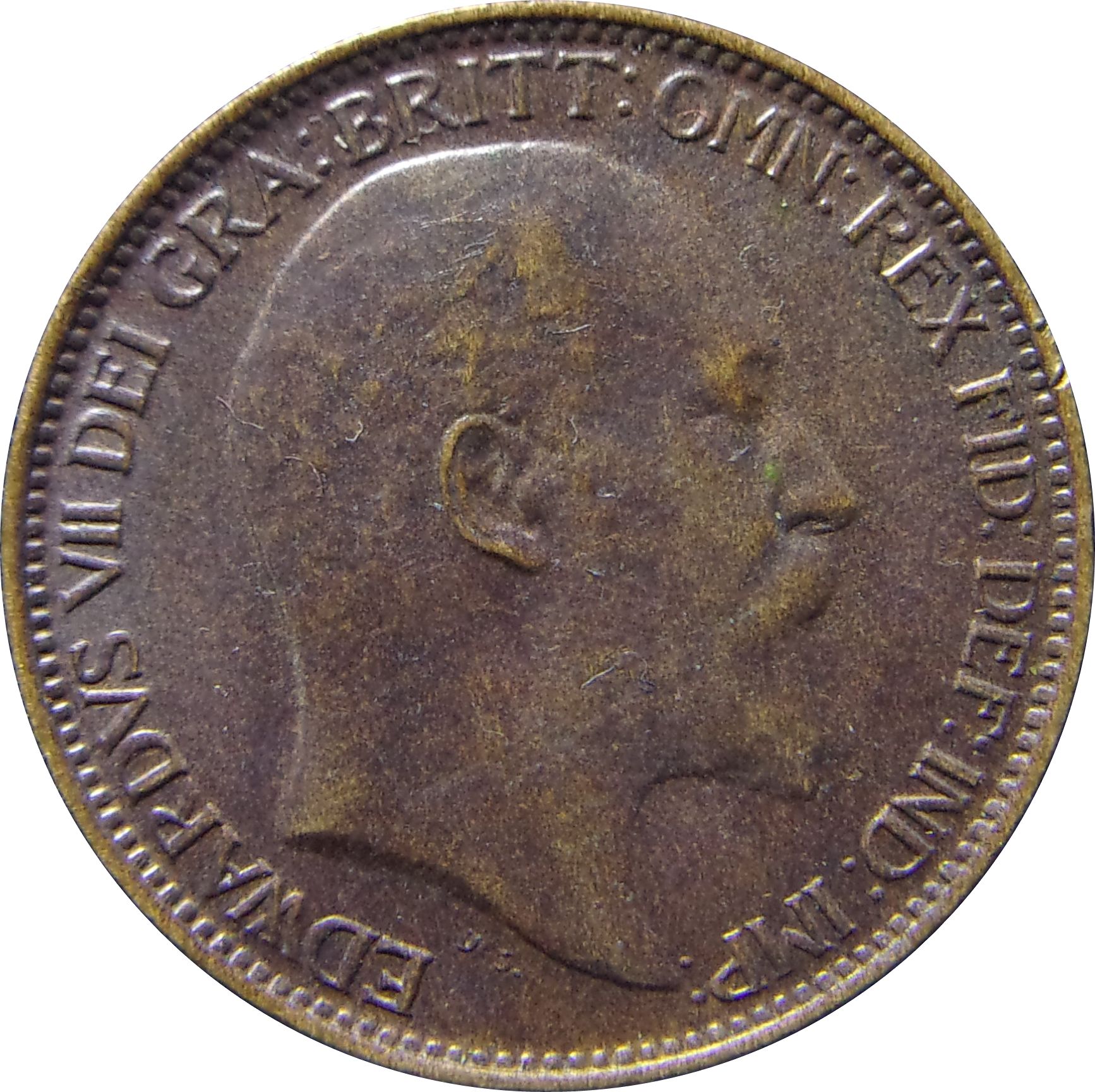 1 Farthing - Edward VII obverse