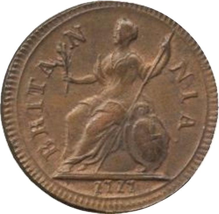 1 Farthing - George I 'Dump' issue reverse