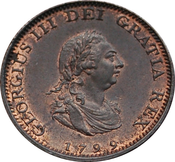 1 Farthing - George III 3rd issue obverse