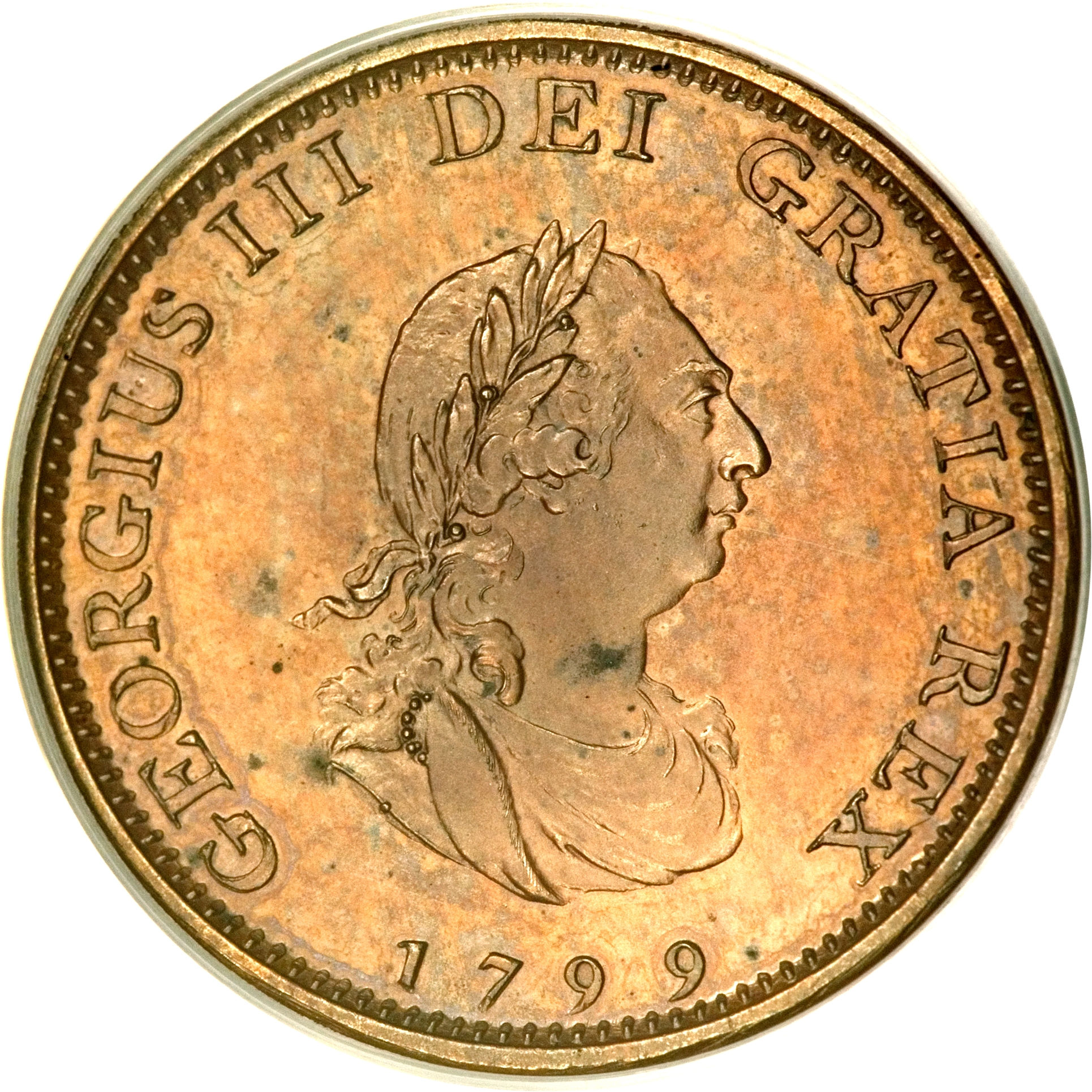 1 Farthing - George III 3rd issue; Proof obverse