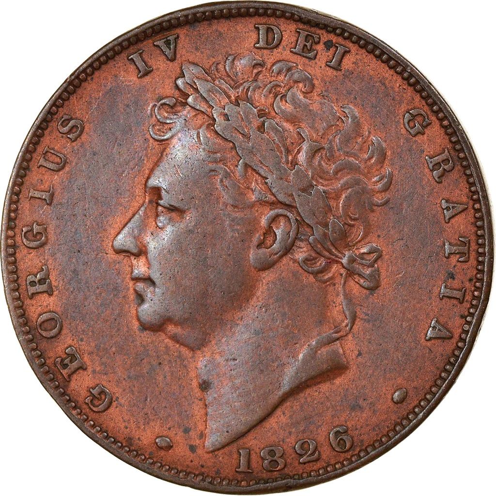 1 Farthing - George IV 2nd issue obverse
