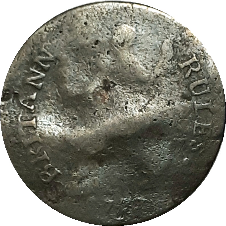 1 Farthing Gragory II Pon - Britann Rules reverse